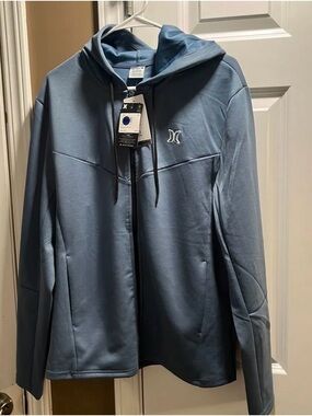 Hurley Slate Blue Full-Zip Hooded Jacket